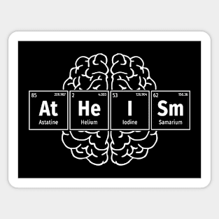 Atheism Periodic Elements for Scientific Men Women Atheists Sticker